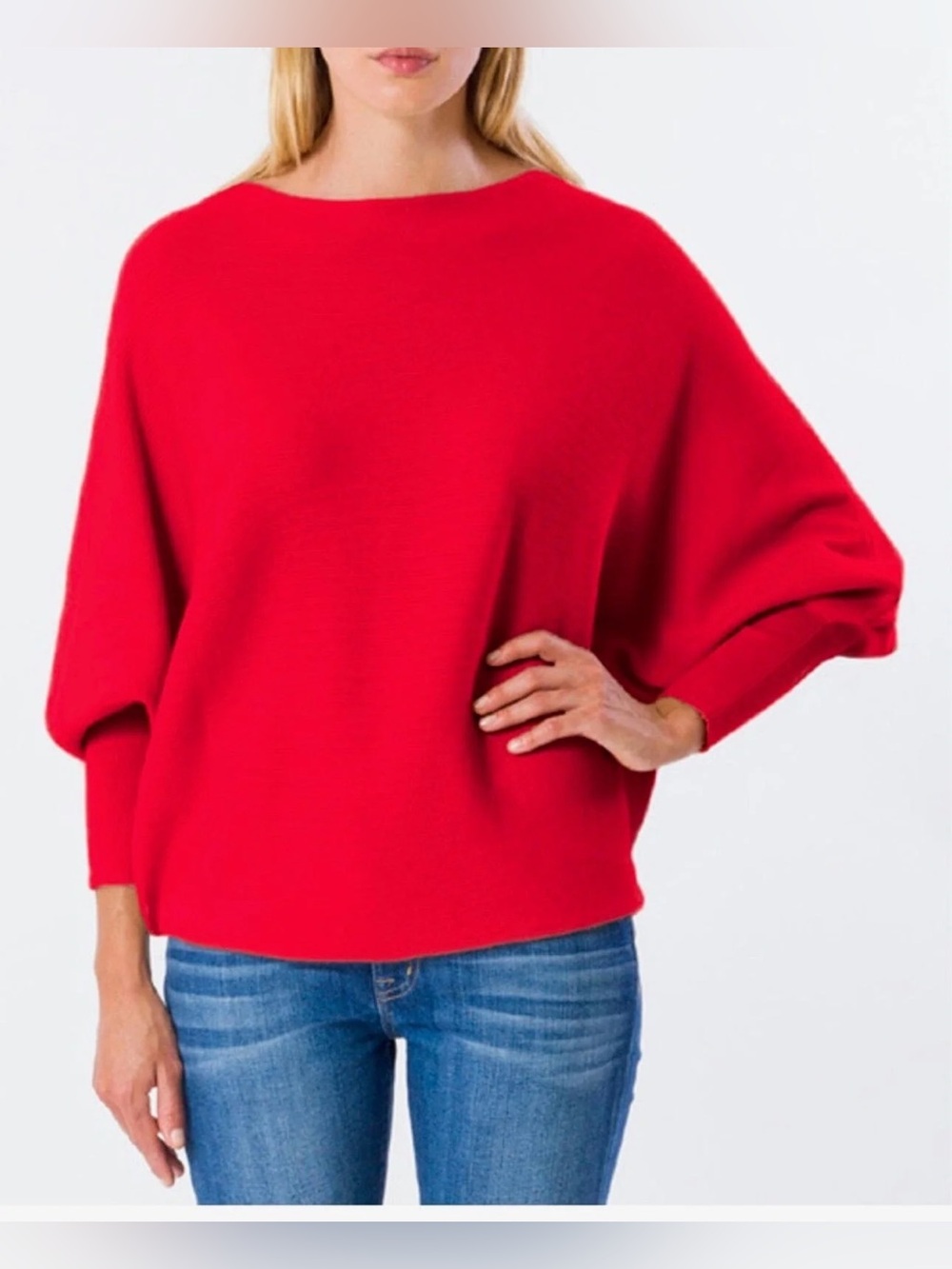 Kerisma Ryu Knit Sweater Cherry Red Women’s Sweater Size S/M
